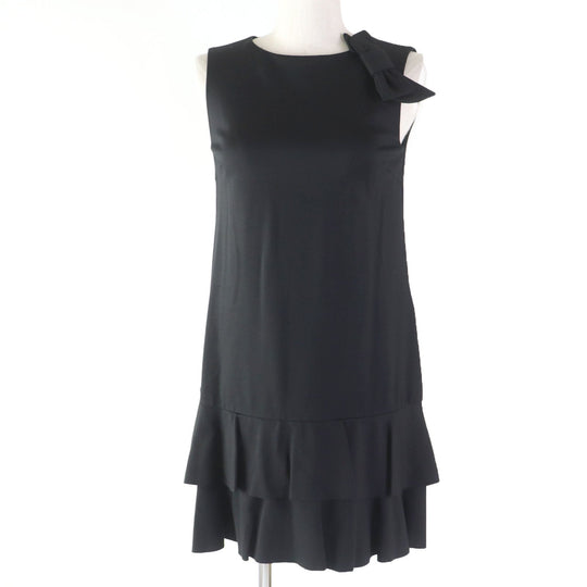 RED VALENTINO one piece Main: 67% rayon, 25% nylon, 5% polyurethane black Women S Used Authentic