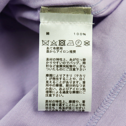 HERMES Short sleeve T-shirt Main: 100% cotton purple mens L Used Authentic