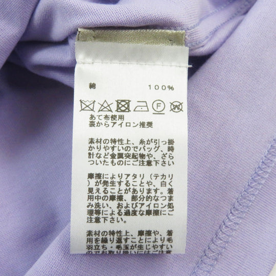 HERMES Short sleeve T-shirt Main: 100% cotton purple mens L Used Authentic