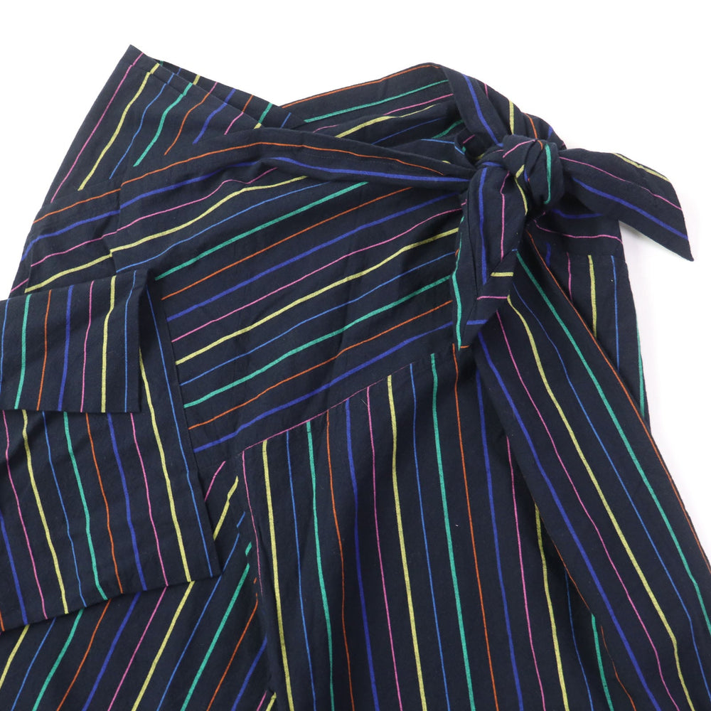 ISSEY MIYAKE Wide pants IL13FF313 Main: 100% linen multicolor Women 3 Used Authentic