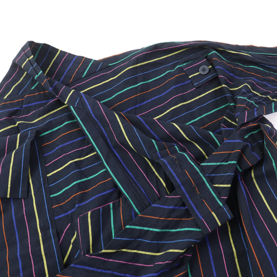 ISSEY MIYAKE Wide pants IL13FF313 Main: 100% linen multicolor Women 3 Used Authentic