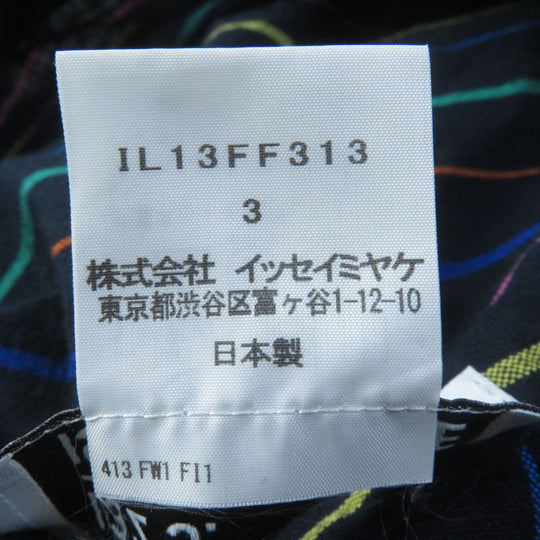 ISSEY MIYAKE Wide pants IL13FF313 Main: 100% linen multicolor Women 3 Used Authentic