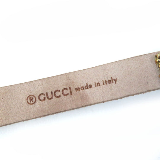 GUCCI bracelet 648722 Main: Leather black Women M Used Authentic