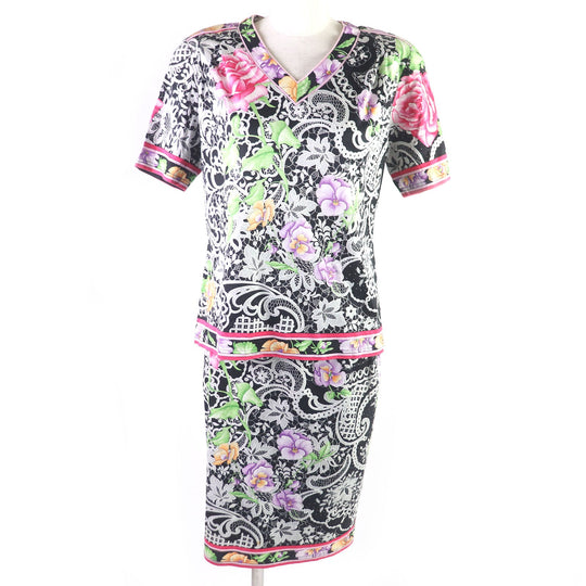 LEONARD setup Main: 100% cotton, lining: 100% cupra Black type Women L Used Authentic