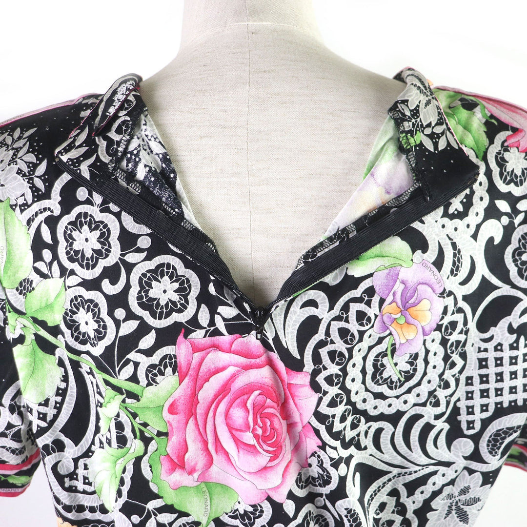 LEONARD setup Main: 100% cotton, lining: 100% cupra Black type Women L Used Authentic