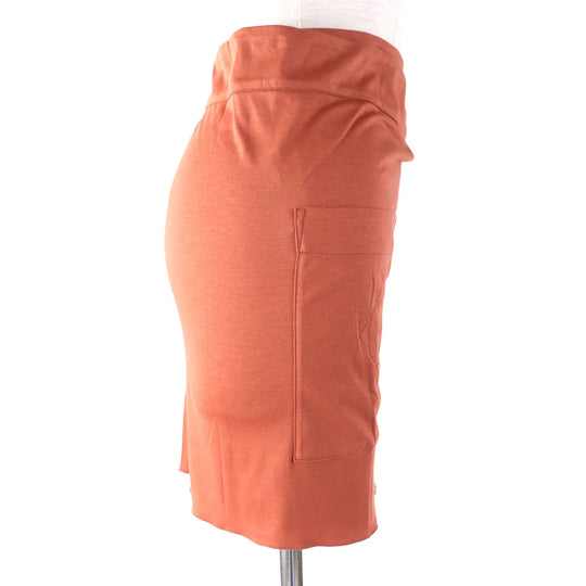 HERMES Wrap skirt Main: 100% cotton Orange Women 34 Used Authentic