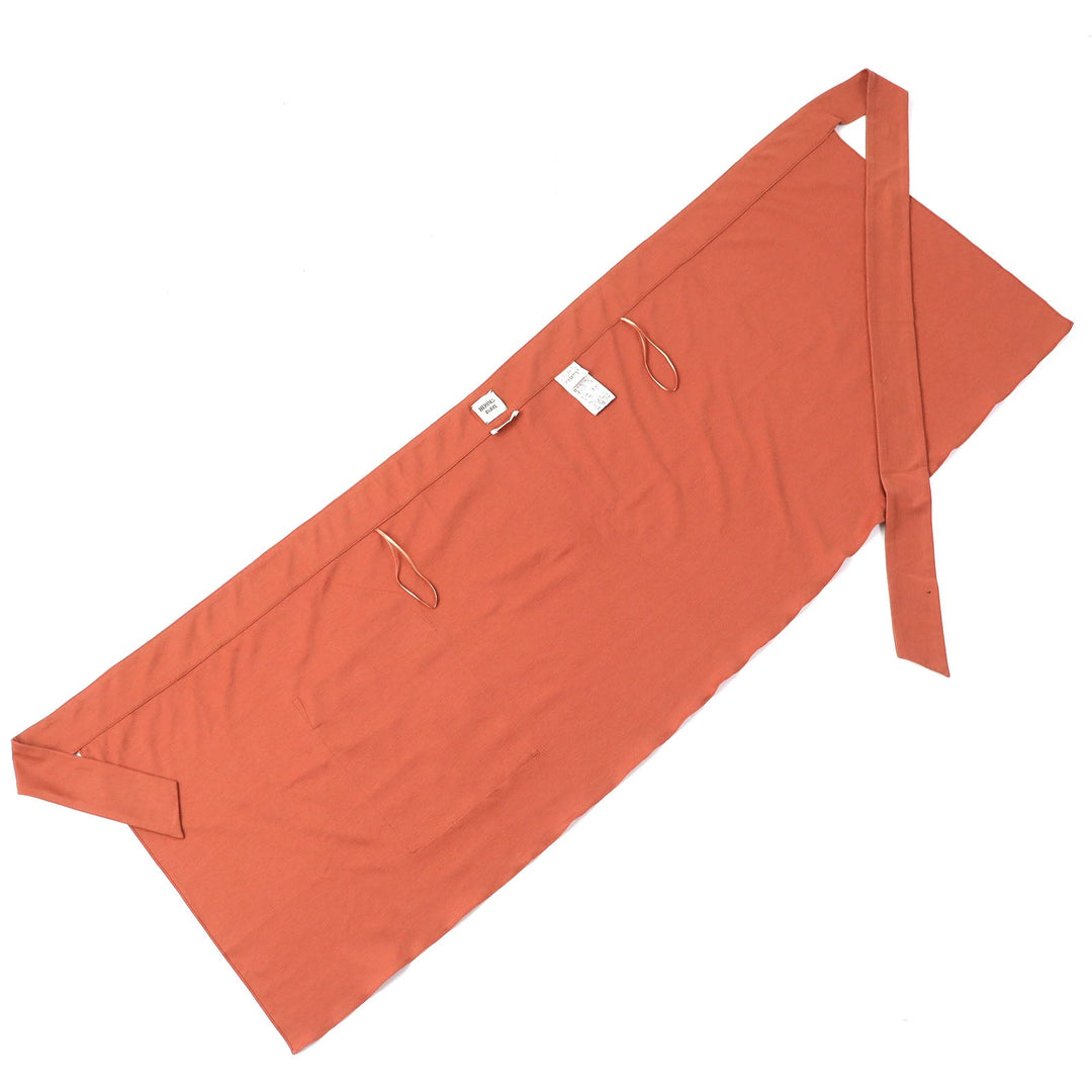 HERMES Wrap skirt Main: 100% cotton Orange Women 34 Used Authentic