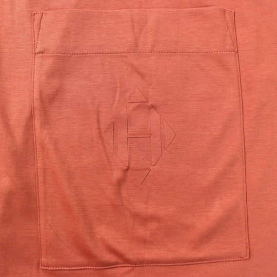 HERMES Wrap skirt Main: 100% cotton Orange Women 34 Used Authentic