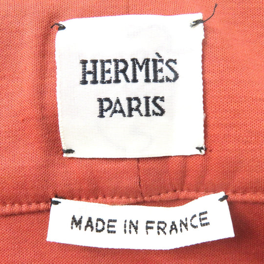 HERMES Wrap skirt Main: 100% cotton Orange Women 34 Used Authentic