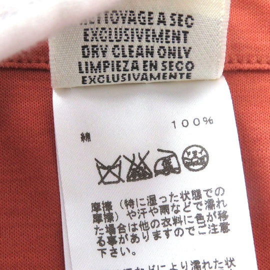 HERMES Wrap skirt Main: 100% cotton Orange Women 34 Used Authentic