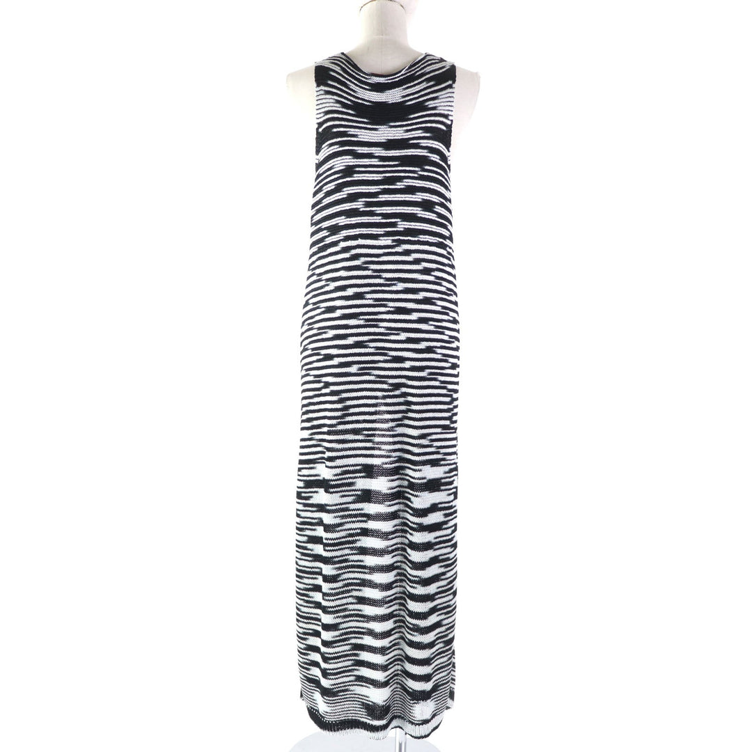 Missoni Vest Main: 97% acetate, Main: 3% polyester Black Silver Women 40 Used Authentic