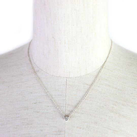 TIFFANY&Co. Necklace Main: AG925, Part: Diamond Silver By the yard Women Used Authentic