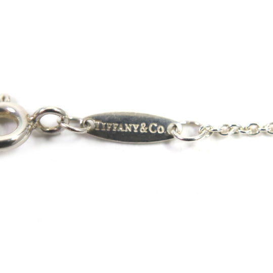 TIFFANY&Co. Necklace Main: AG925, Part: 1P Aquamarine Silver blue By the yard Women Used Authentic