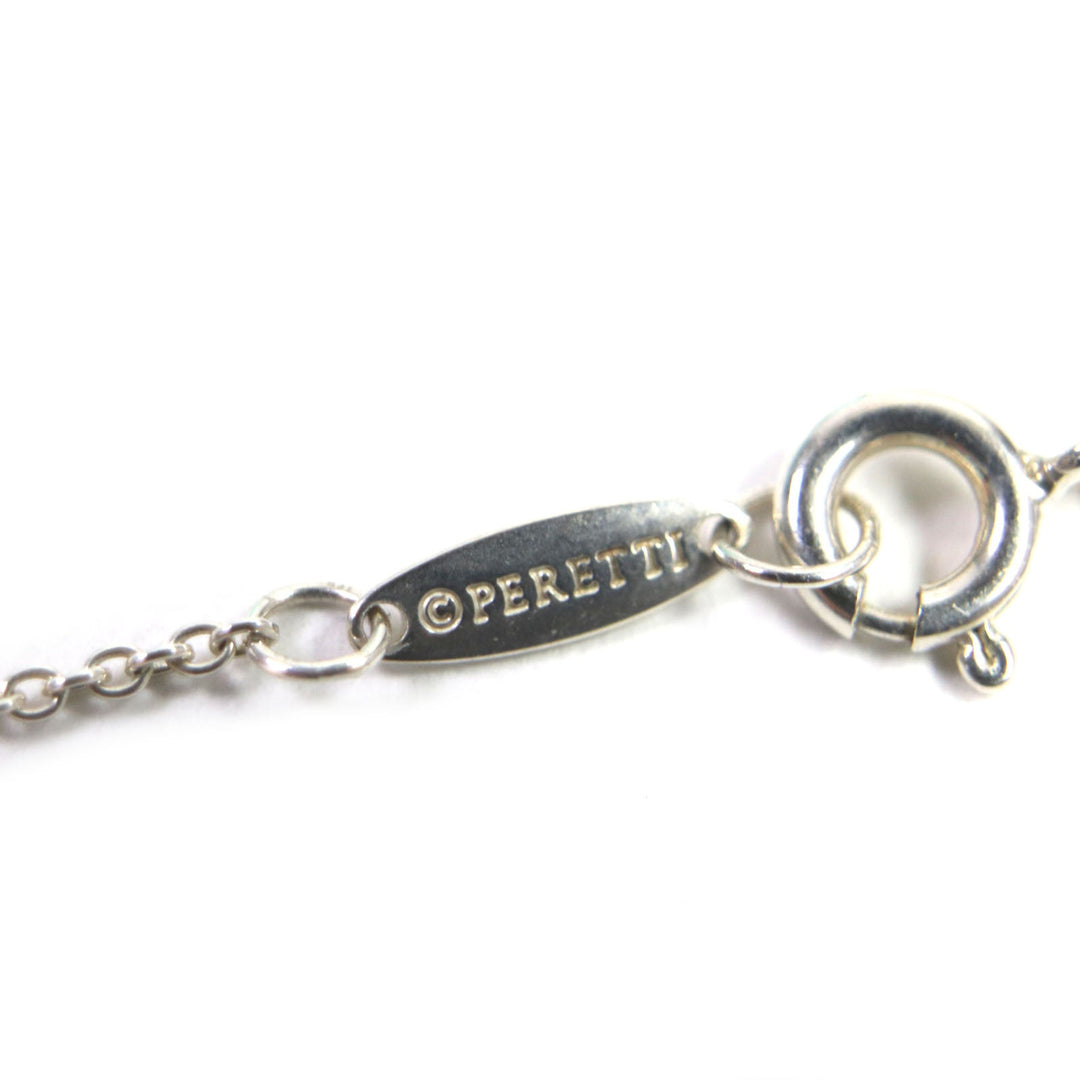 TIFFANY&Co. Necklace Main: AG925, Part: 1P Aquamarine Silver blue By the yard Women Used Authentic