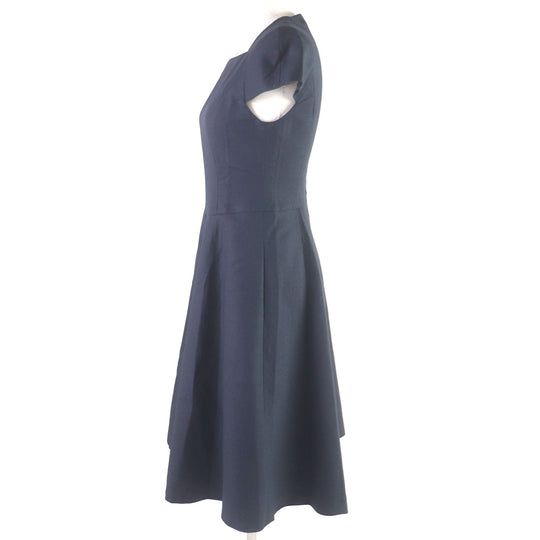 FOXEY dress 39686 Outer: 100% cotton, Lining: 100% cupra, Lace/Outer: 100% rayon, Lining: 100% cotton Dark navy Women 38 Used Authentic