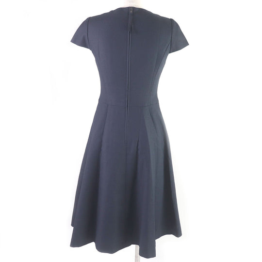 FOXEY dress 39686 Outer: 100% cotton, Lining: 100% cupra, Lace/Outer: 100% rayon, Lining: 100% cotton Dark navy Women 38 Used Authentic