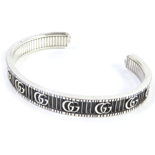 GUCCI Bangle 551903 Main�FAG925 Silver Women 17 Used Authentic