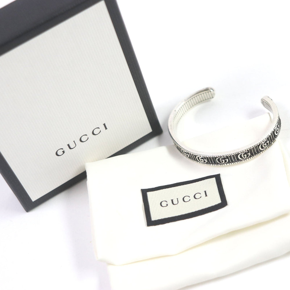 GUCCI Bangle 551903 Main�FAG925 Silver Women 17 Used Authentic