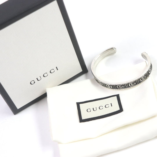 GUCCI Bangle 551903 Main�FAG925 Silver Women 17 Used Authentic