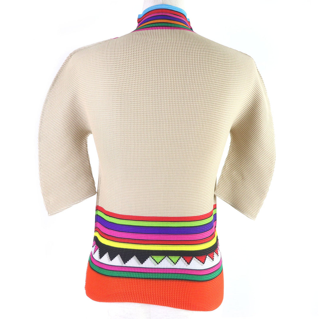 me ISSEY MIYAKE Cut Main: 100% polyester Beige type Women No size Used Authentic