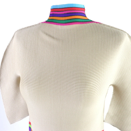 me ISSEY MIYAKE Cut Main: 100% polyester Beige type Women No size Used Authentic
