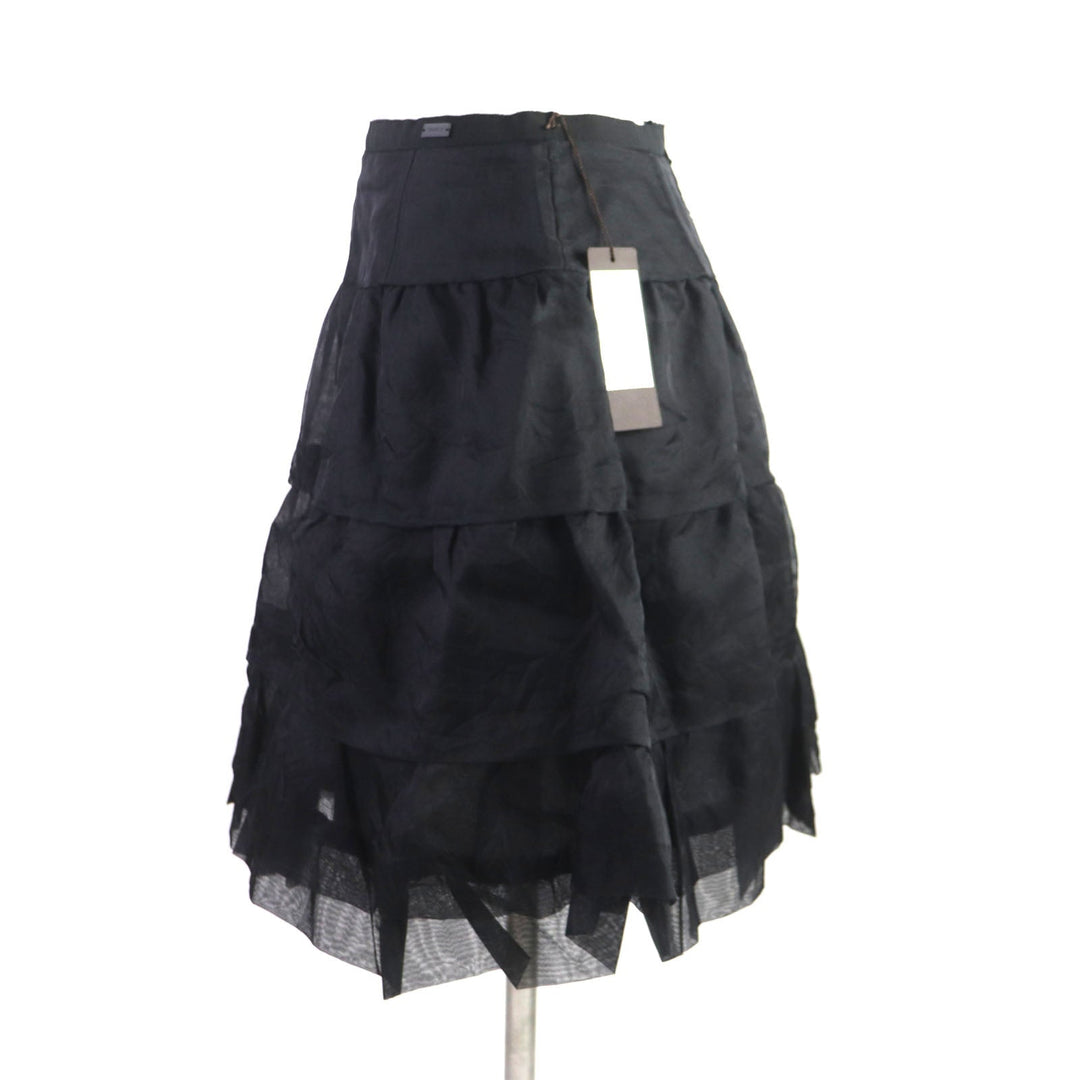 FOXEY skirt 33705 Outer: 100% silk, Lining: 100% polyester black Whip Women 38 Used Authentic
