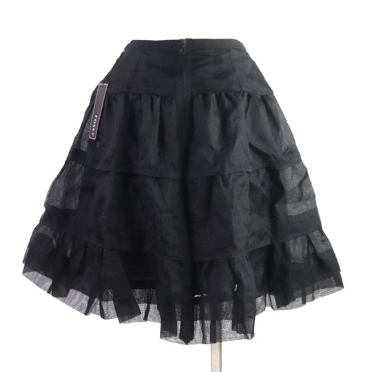 FOXEY skirt 33705 Outer: 100% silk, Lining: 100% polyester black Whip Women 38 Used Authentic