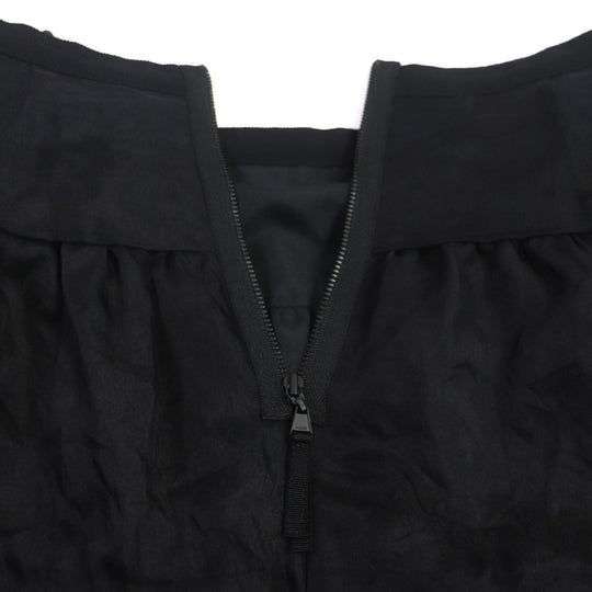 FOXEY skirt 33705 Outer: 100% silk, Lining: 100% polyester black Whip Women 38 Used Authentic