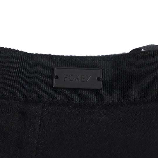 FOXEY skirt 33705 Outer: 100% silk, Lining: 100% polyester black Whip Women 38 Used Authentic