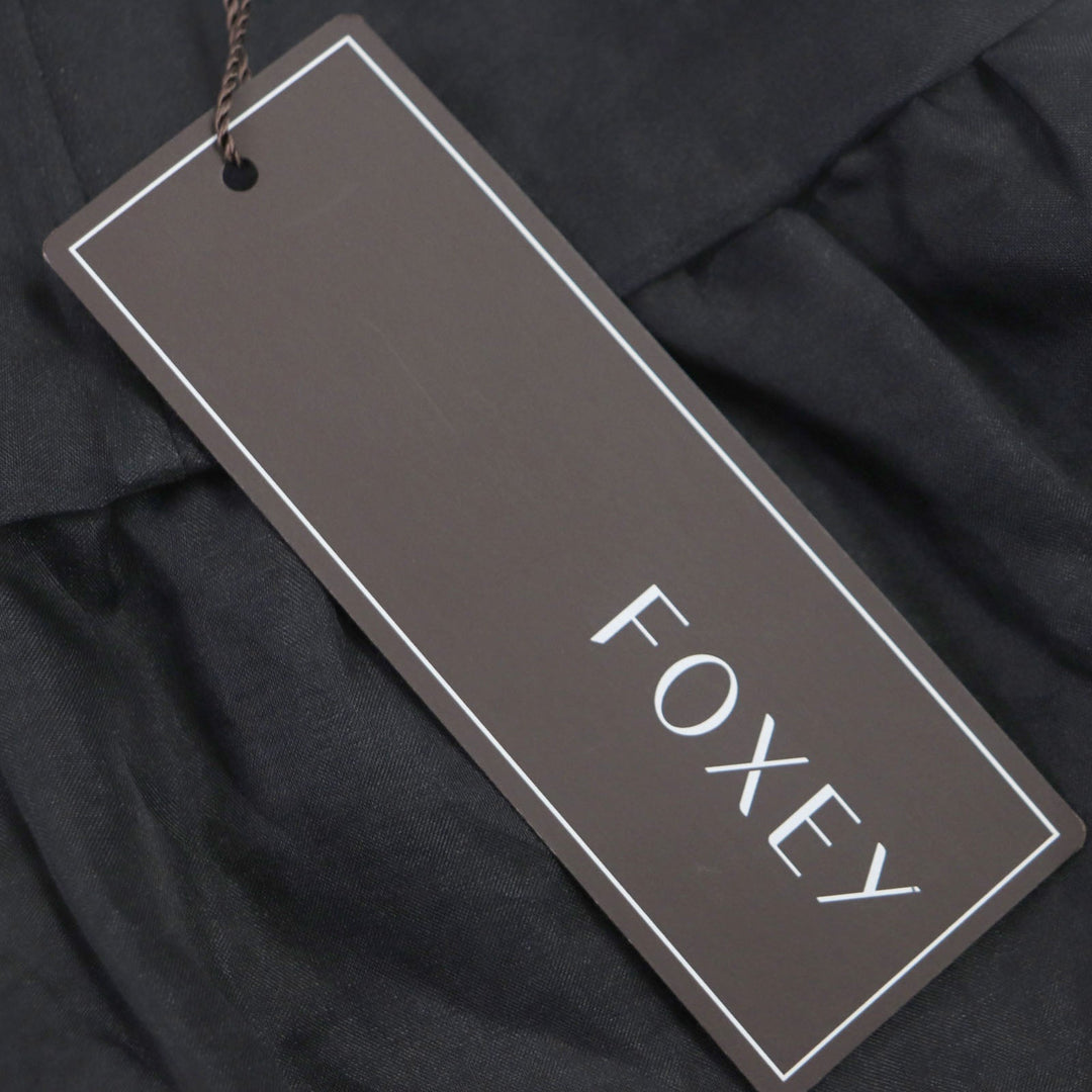 FOXEY skirt 33705 Outer: 100% silk, Lining: 100% polyester black Whip Women 38 Used Authentic