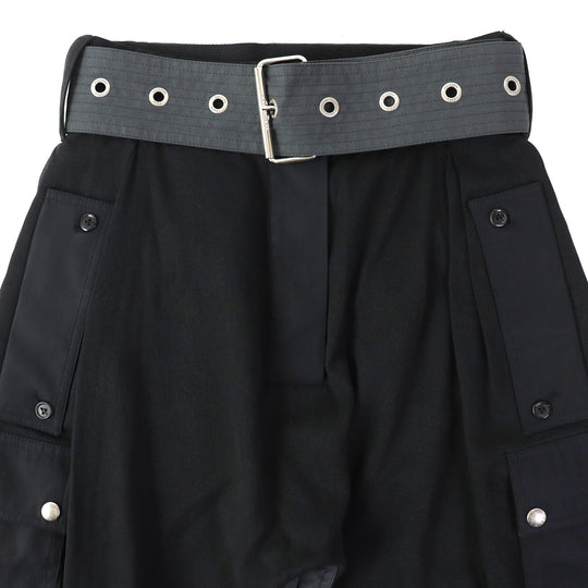 LOUIS VUITTON cargo pants Outer: 66% lyocell, 34% cotton; Lining: 100% cotton; Synthetic leather: 100% polyester (PVC coated) Black type Women 36 Used Authentic