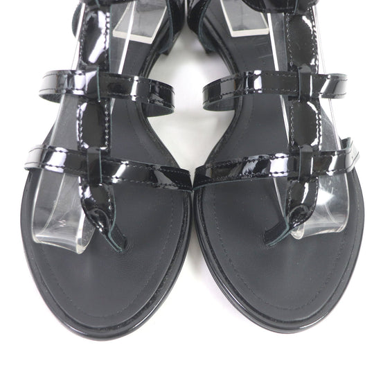 CHANEL Sandals G25488 Main: Leather, Part: Patent black Women 35 Used Authentic