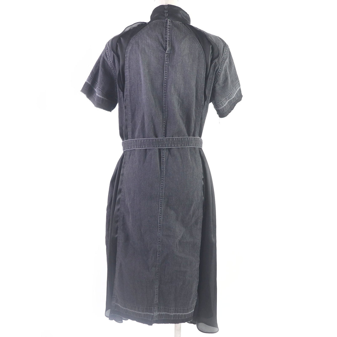 Sacai one piece 19-04572 Main: 100% cotton, Part: 100% polyester black Women 1 Used Authentic