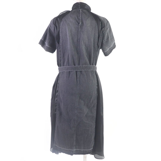 Sacai one piece 19-04572 Main: 100% cotton, Part: 100% polyester black Women 1 Used Authentic