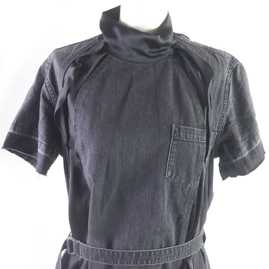 Sacai one piece 19-04572 Main: 100% cotton, Part: 100% polyester black Women 1 Used Authentic