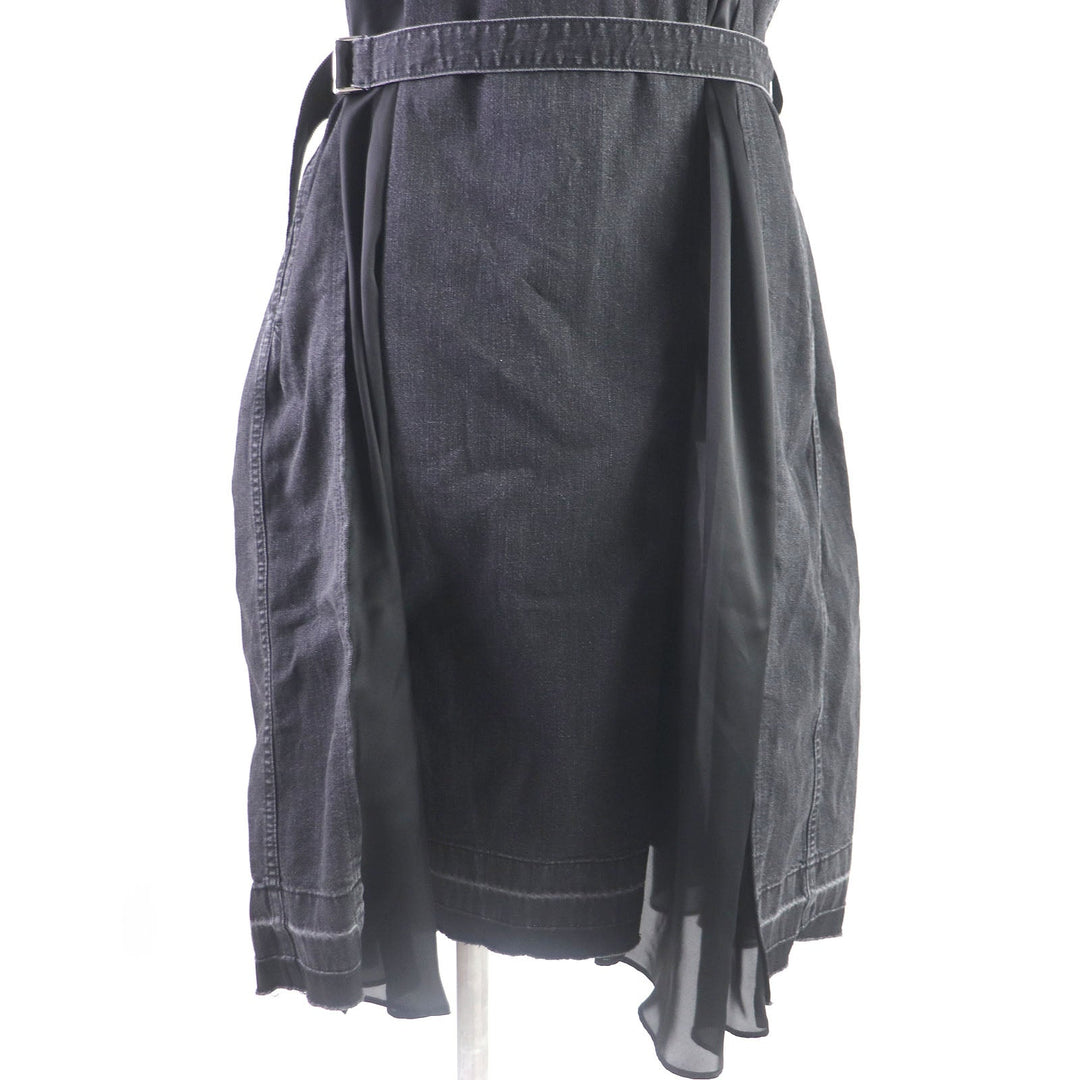 Sacai one piece 19-04572 Main: 100% cotton, Part: 100% polyester black Women 1 Used Authentic