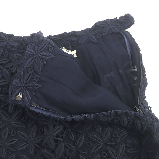 COMME des GARCONS setup GJ-11010S Main: 85% wool, Main: 15% nylon, Part: 100% cotton, Outer: 100% cotton, Lining: 69% acetate Dark navy Women (Top)S, (Bottom) M Used Authentic