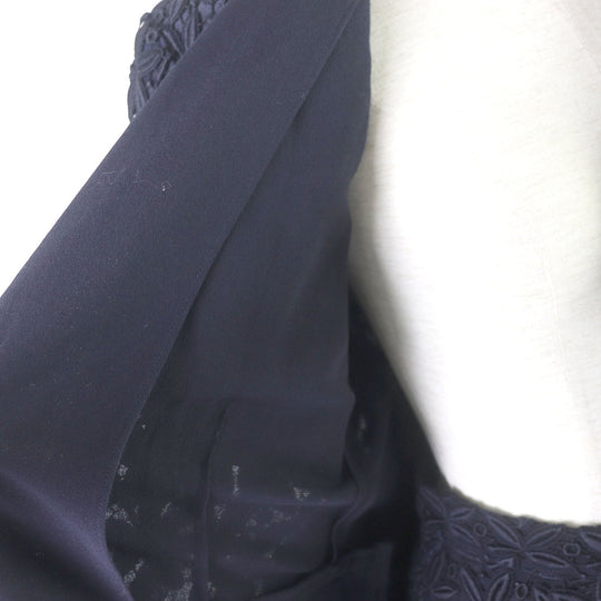 COMME des GARCONS setup GJ-11010S Main: 85% wool, Main: 15% nylon, Part: 100% cotton, Outer: 100% cotton, Lining: 69% acetate Dark navy Women (Top)S, (Bottom) M Used Authentic