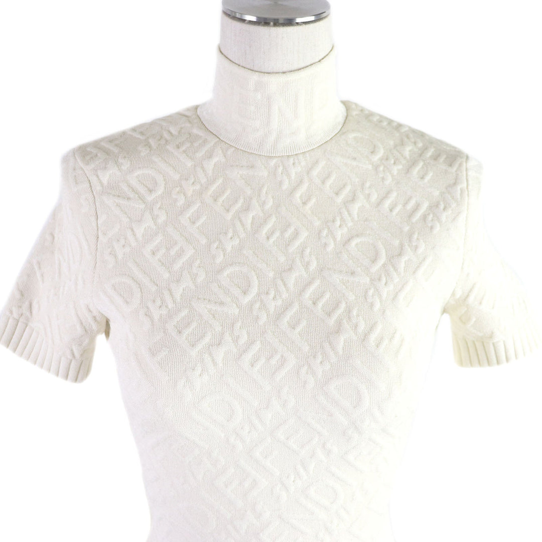 FENDI one piece 51% rayon, 21% polypropylene, 18% polyester, 9% nylon, 1% polyurethane Ivory Women 36 Used Authentic