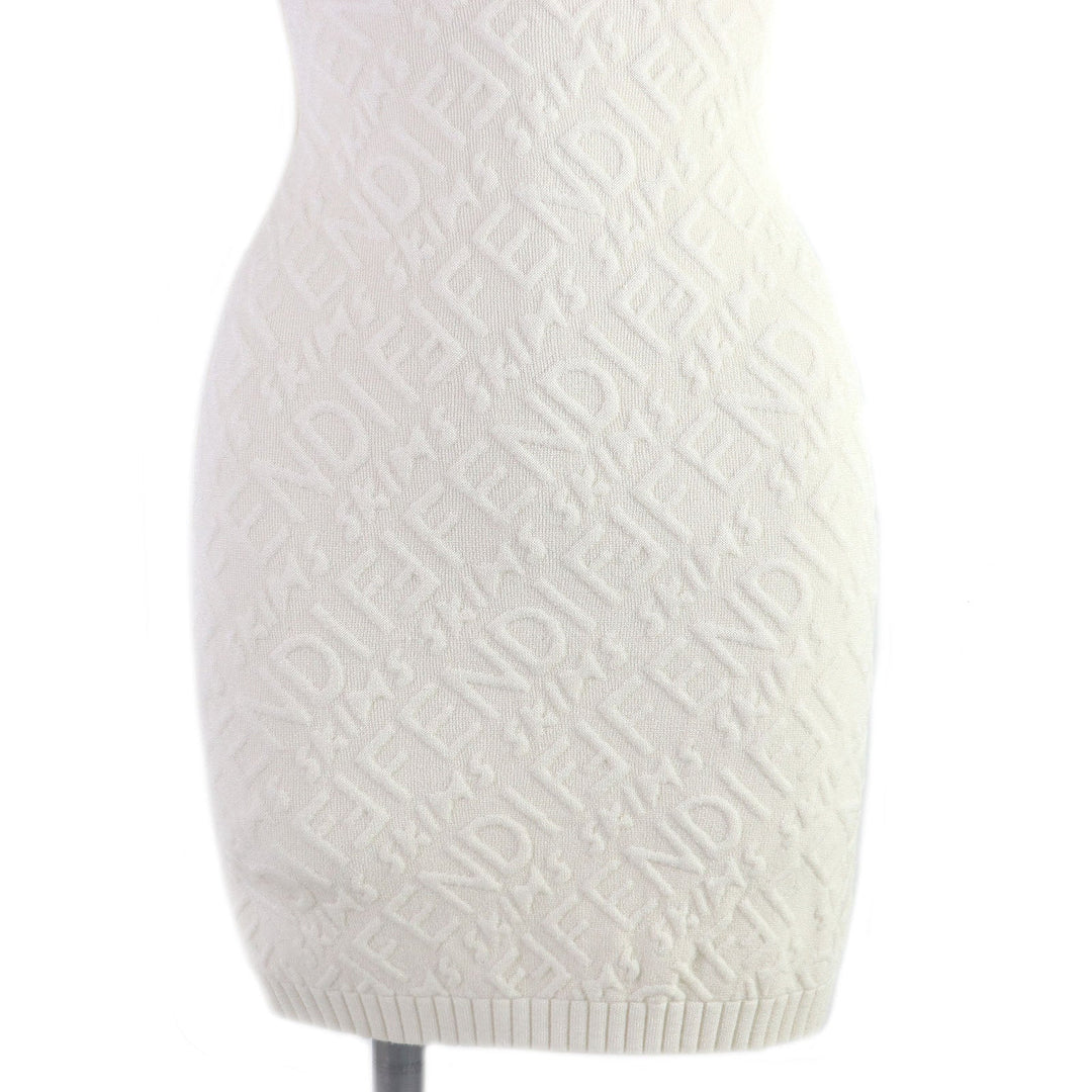 FENDI one piece 51% rayon, 21% polypropylene, 18% polyester, 9% nylon, 1% polyurethane Ivory Women 36 Used Authentic