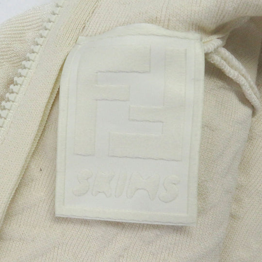 FENDI one piece 51% rayon, 21% polypropylene, 18% polyester, 9% nylon, 1% polyurethane Ivory Women 36 Used Authentic