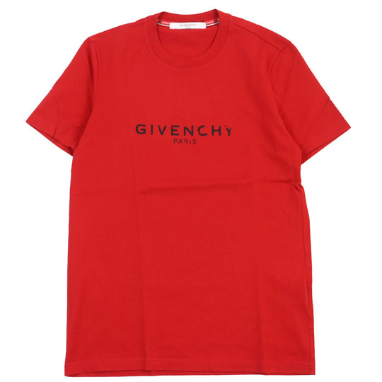 GIVENCHY Short sleeve T-shirt BM70K93002 Main: 100% cotton Red mens XS Used Authentic