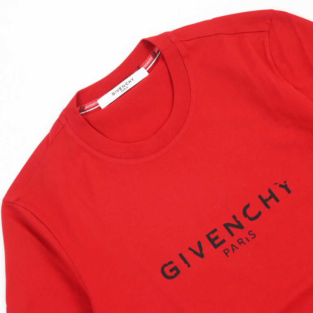 GIVENCHY Short sleeve T-shirt BM70K93002 Main: 100% cotton Red mens XS Used Authentic