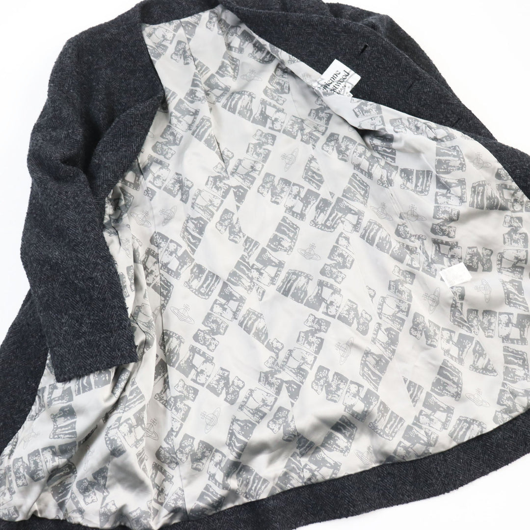 Vivienne WestwoodMAN coat Outer material: 44% wool, 31% acrylic, 21% polyester, 3% nylon, 1% rayon, lining: cupra gray mens 48 Used Authentic