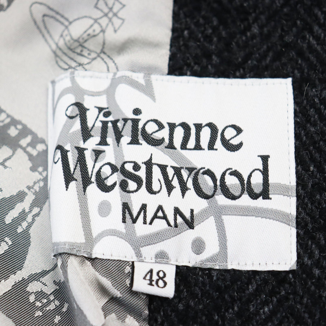 Vivienne WestwoodMAN coat Outer material: 44% wool, 31% acrylic, 21% polyester, 3% nylon, 1% rayon, lining: cupra gray mens 48 Used Authentic