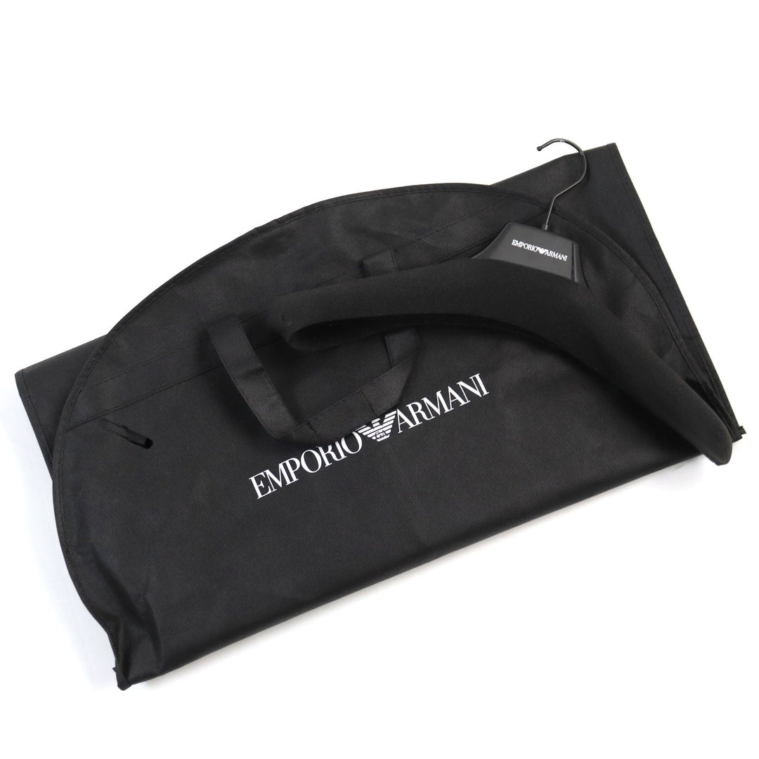 EMPORIO ARMANI Hoodie 01R54P 01P54 Outer: 100% Lamb Leather; Lining: 100% Polyester black mens 48 Used Authentic
