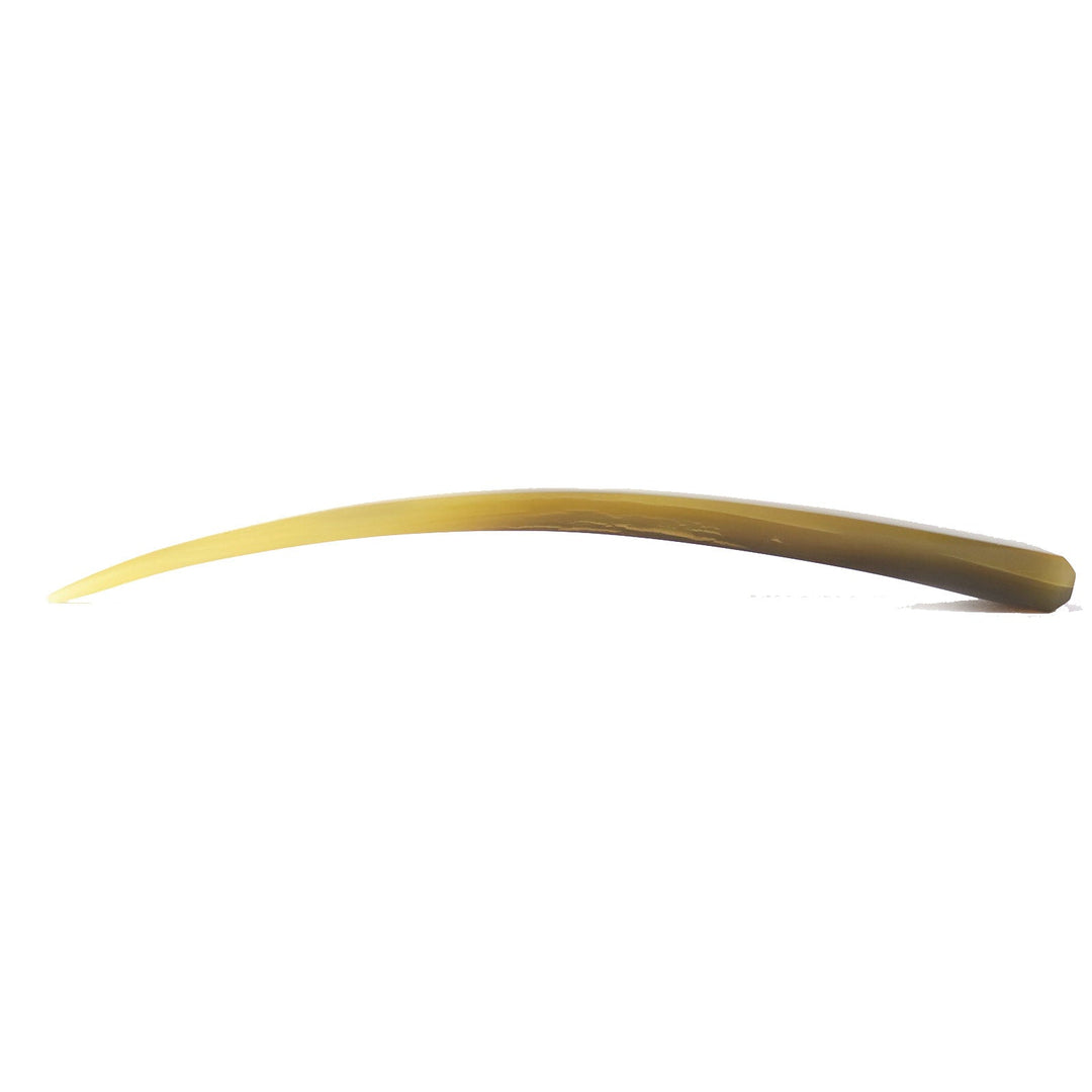 HERMES hair accessory Main: Buffalo horn Beige brown Rocaille Women Used Authentic