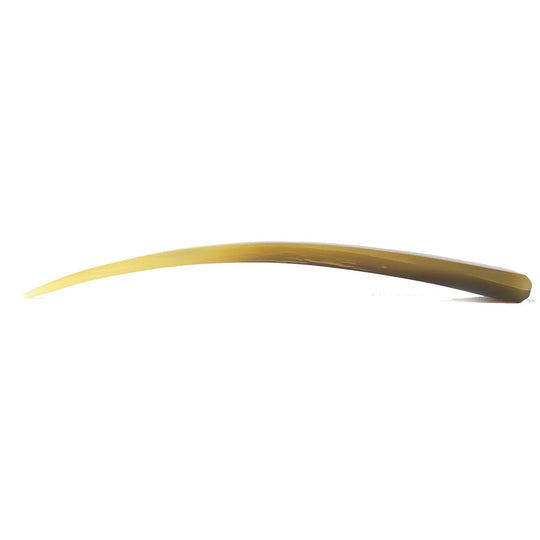 HERMES hair accessory Main: Buffalo horn Beige brown Rocaille Women Used Authentic