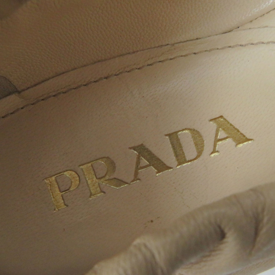 PRADA Ballet shoes Main: Leather beige Women 34 1/2 Used Authentic
