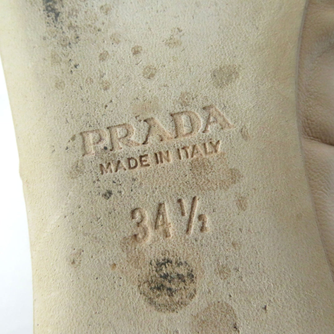 PRADA Ballet shoes Main: Leather beige Women 34 1/2 Used Authentic